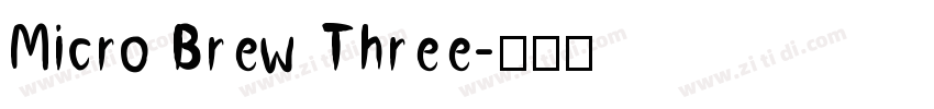 Micro Brew Three字体转换